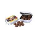 Mini Hinged Tin w/ Chocolate Covered Raisins